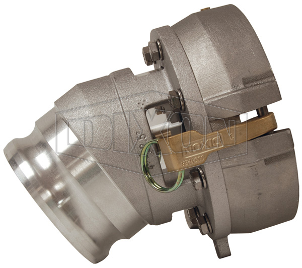 API Two Piece Drop Adapter with Sight Glass